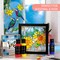 Colorful 14 Colors Stain Glass Paint Set with 6 Brushes, 1 Palette, Waterproof Permanent Glass Painting Kit for Kids to Arts on Wine Glasses,Bottle and Windows
